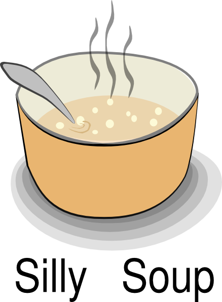 Free Soup Clipart The Cliparts - Silly Soup Clip Art (438x596)