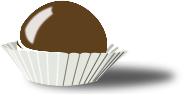 Chocolate Clipart Bon Bon - Chocolate Easter Egg Vector Png (600x317)
