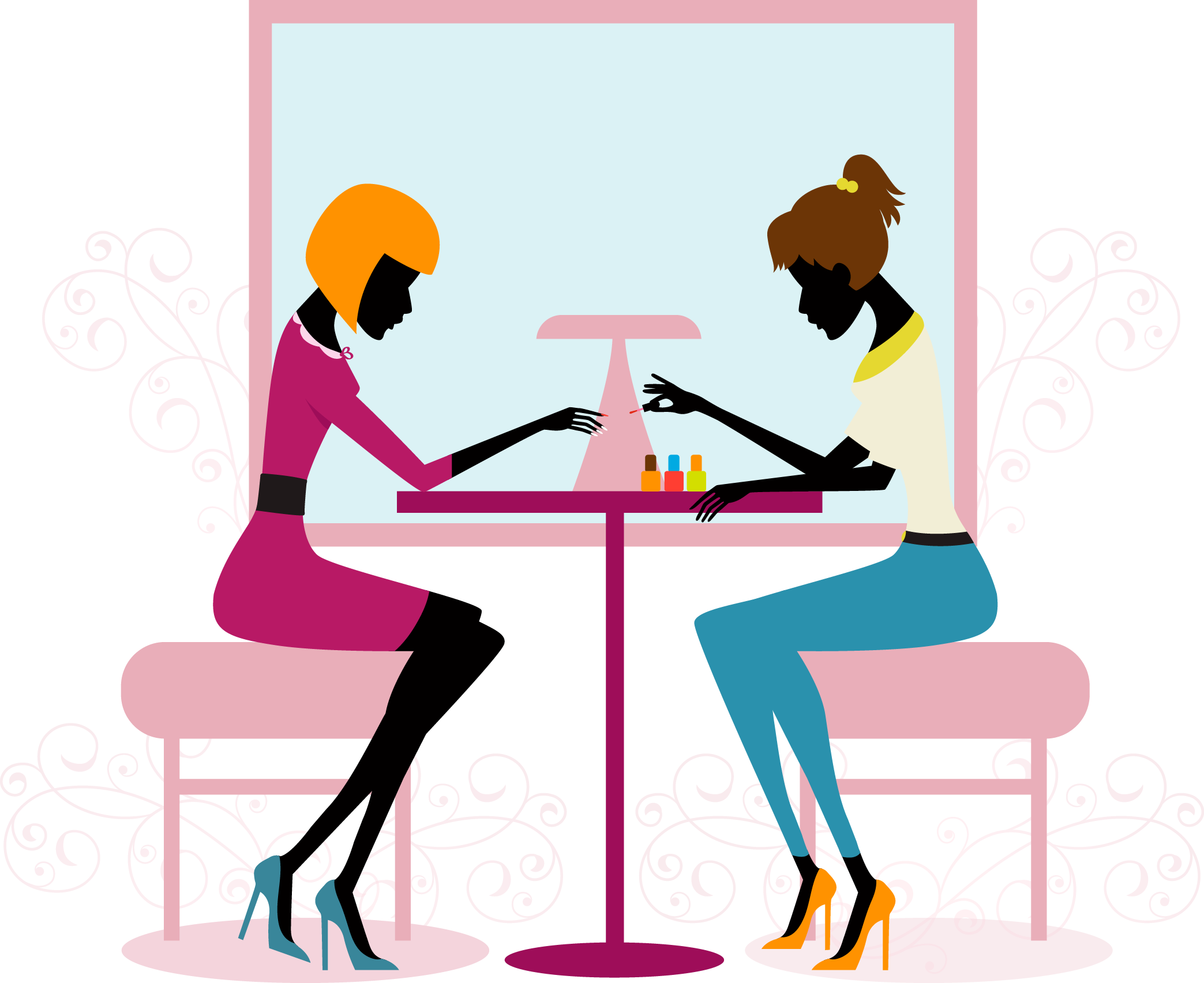 Beauty Parlour Manicure Nail Pedicure - Manicure E Pedicure Panfleto (2087x1704)
