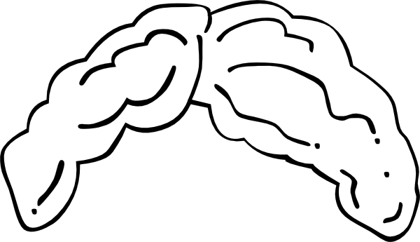 Cartoon White Wig Png (600x345)