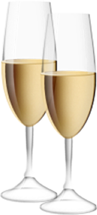 Transparent Champagne Flutes Clipart Gallery Yopriceville - Champagne Glasses Transparent Background (325x719)