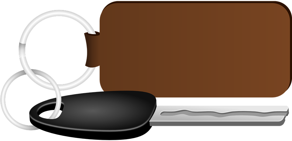 Key Clipart Vehicle - Car Key Vector Png (960x480)