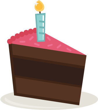 Birthday Cake Slice Clip Art - Birthday Cake Slice Clip Art (400x400)
