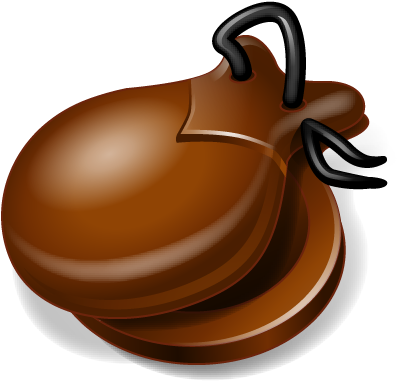 Spanish Castanets Clip Art (512x512)