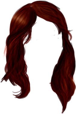 Long Hair Clipart Wig - Woman Hair Png (577x452)