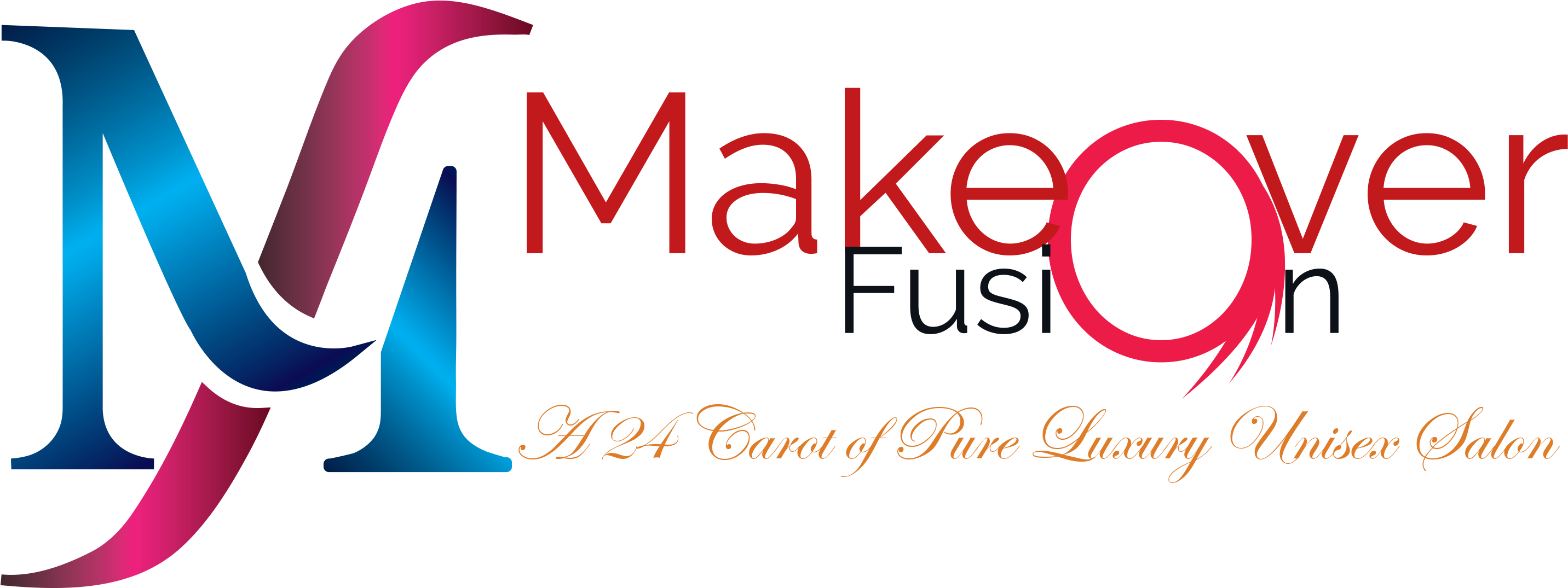 Makeover Fusion Is An Upscale Salon, 24 Carot Of Pure - Makeover Fusion (3062x1074)