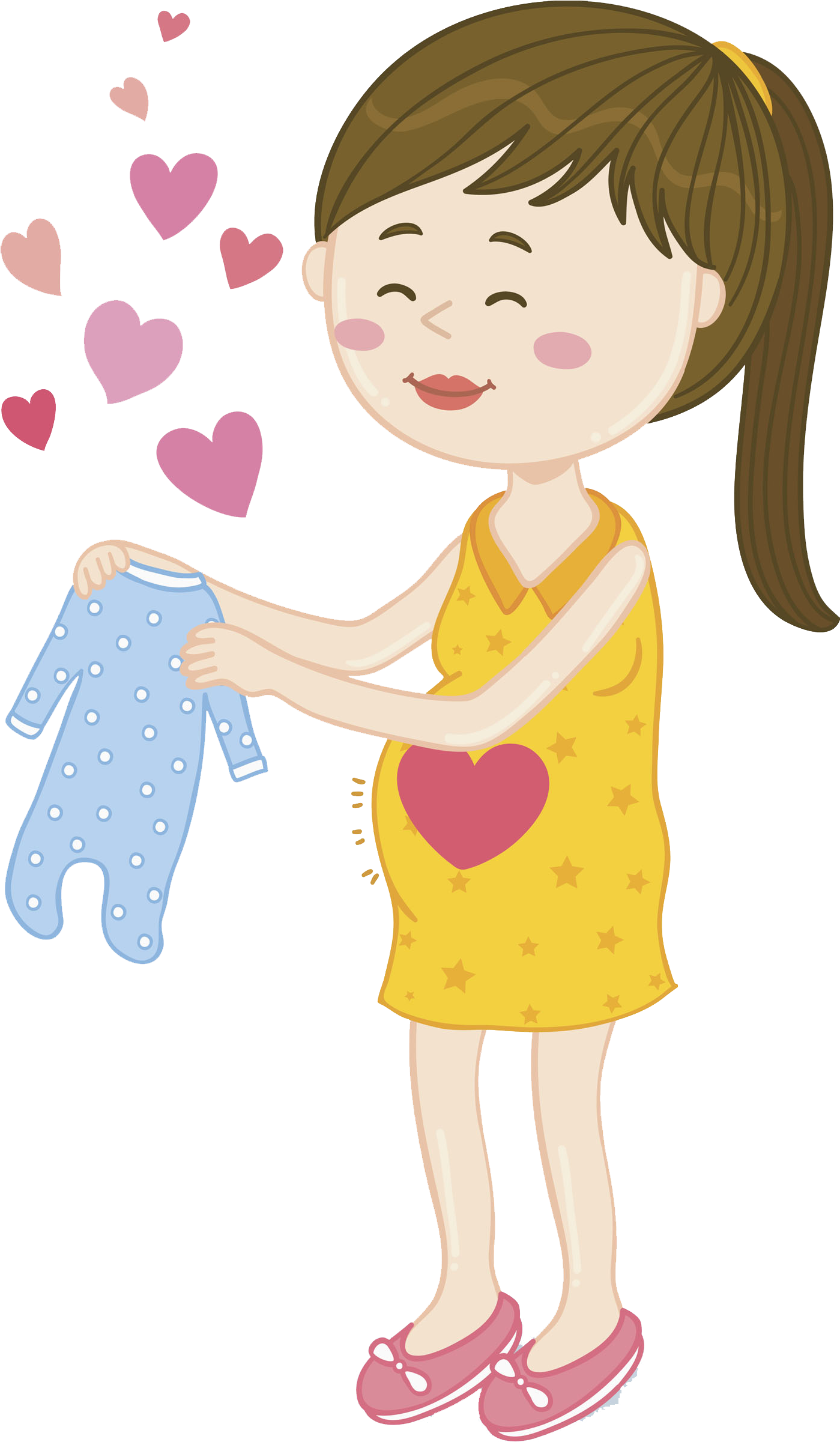Drawing Pregnancy Clip Art - Drawing (1398x2500)