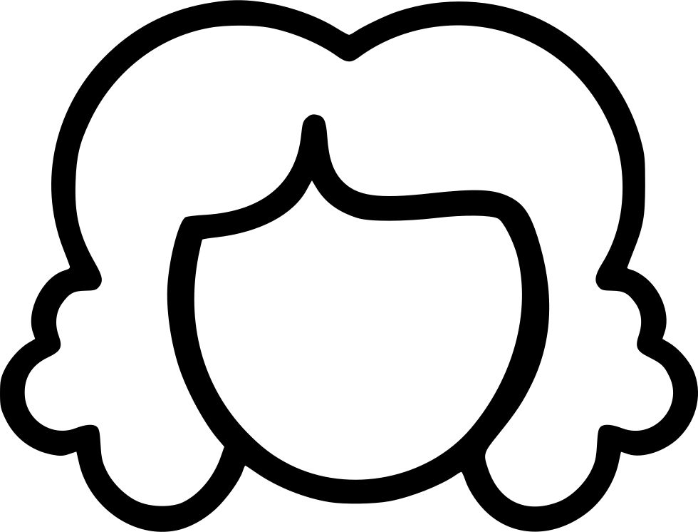 Face Girl Curly Hair Fashion Salon Cutting Comments - Curly Hair Icon Girl (980x746)