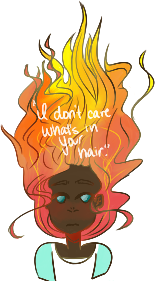 I Don't Care What's In Your Hair - Illustration (728x1096)