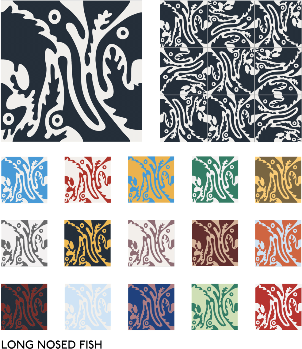 Ask Our Manufacturer Where You Can Purchase Tile - Fish (1000x1165)