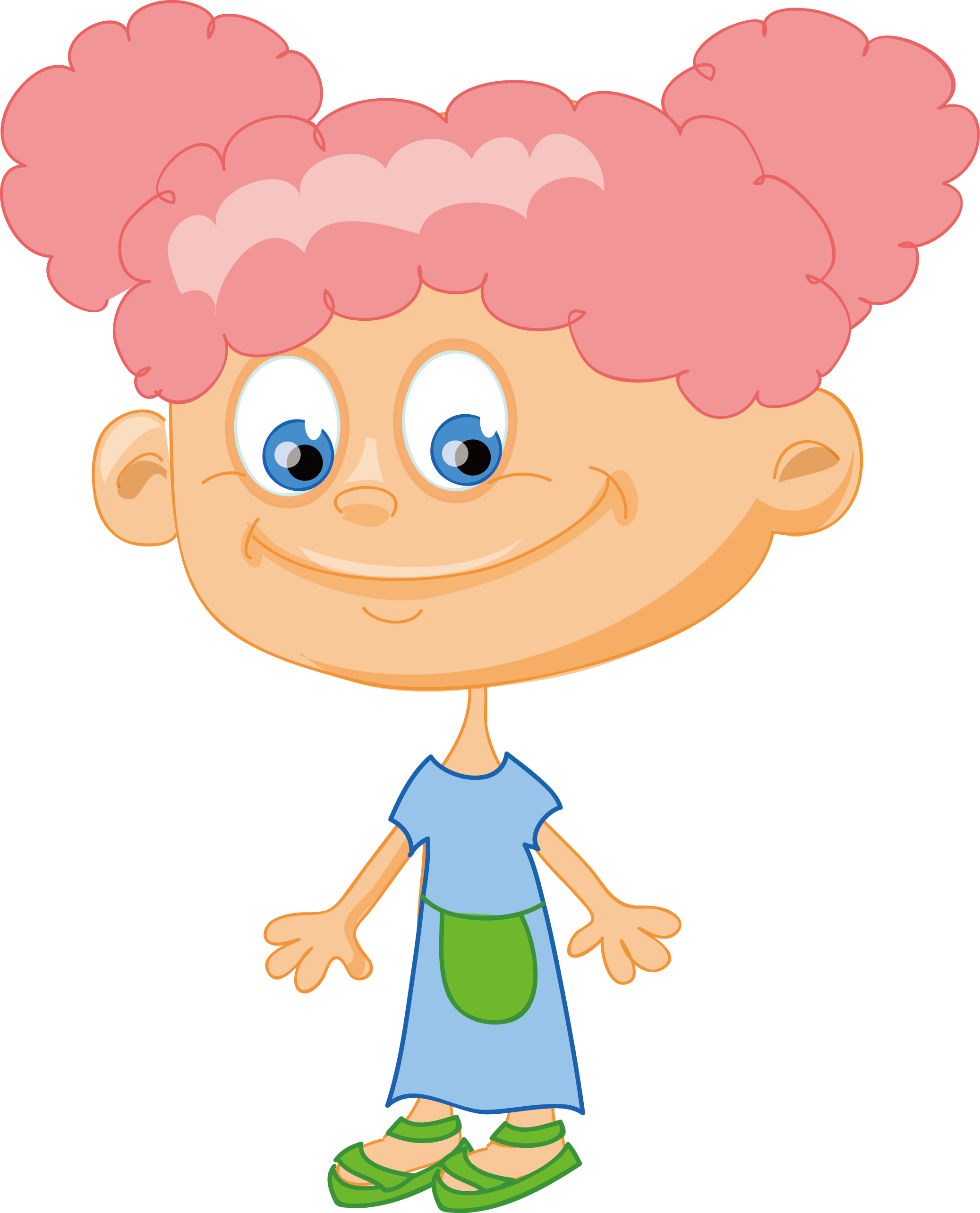 Cartoon Hair Drawing - Child (2075x2568)