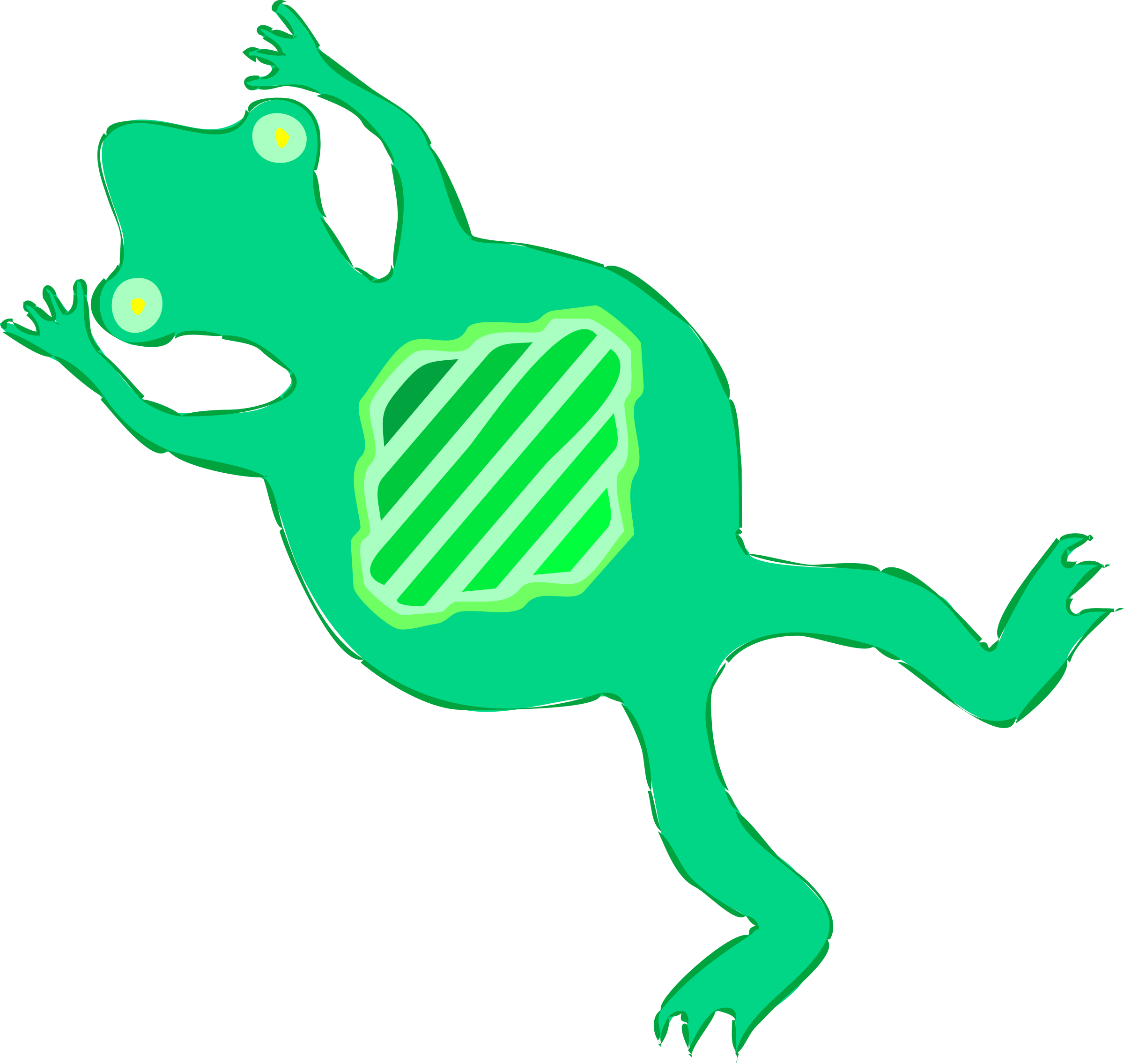 Rana Clip Art Download - Road Kill Png (1280x1211)