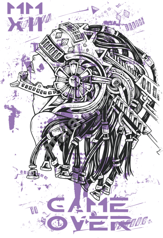 Personalizar - Tim And Ted Mechanical Woman Futuristic Sci-fi Aliens (548x800)