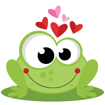 Frog In Love Svg Scrapbook Cut File Cute Clipart Files - Frog In Love (432x432)