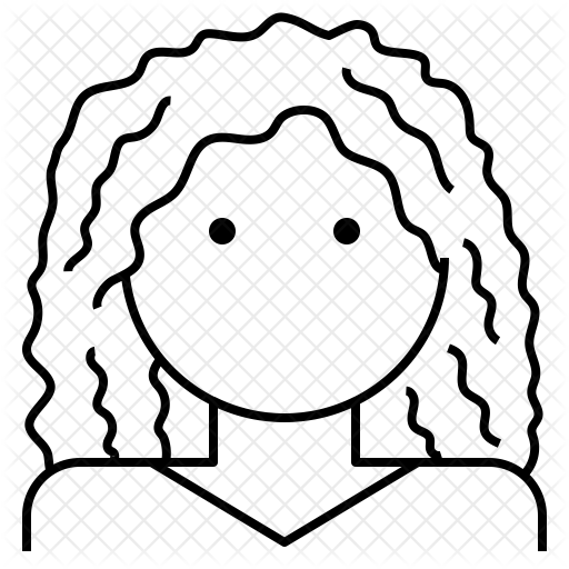 Curly-hair Woman Icon - Icon (512x512)