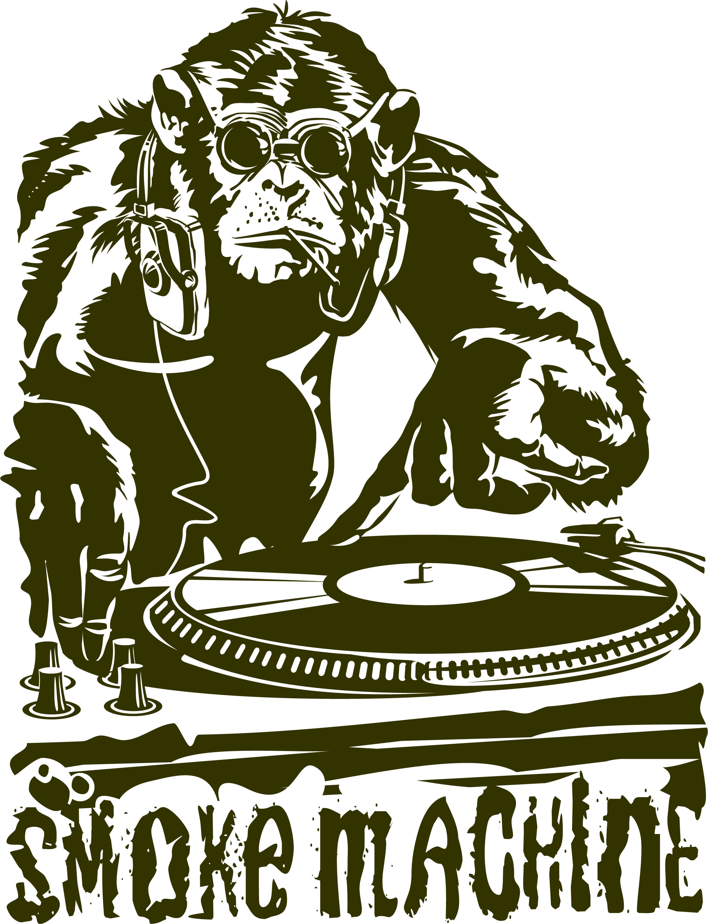 Gorilla Disc Jockey House Music - Dj Vector (2337x3050)