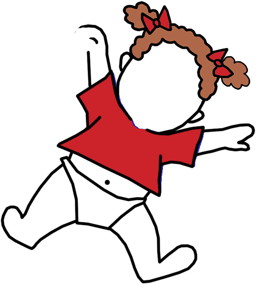 International Umbrella Baby Adoption Thank You Note - Cartoon (1000x1000)