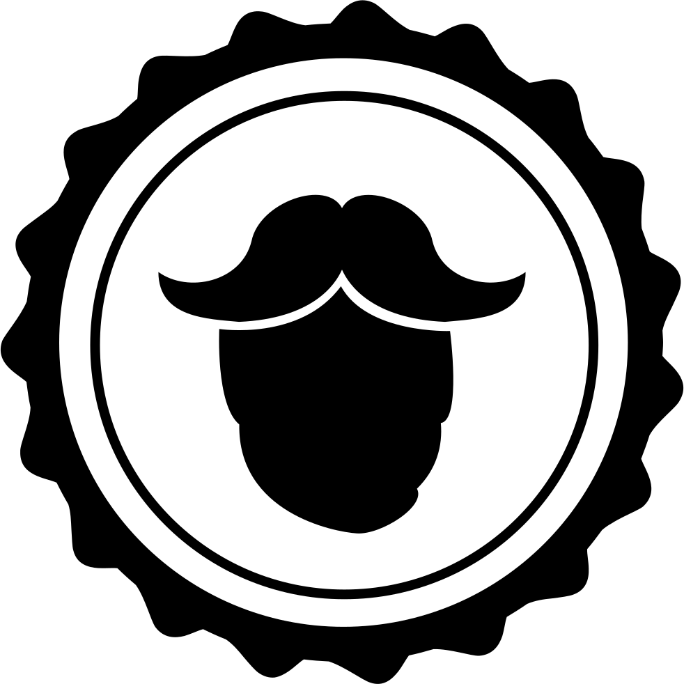 Hair Salon Male Symbol Comments - Mustache And Scissors (982x982)