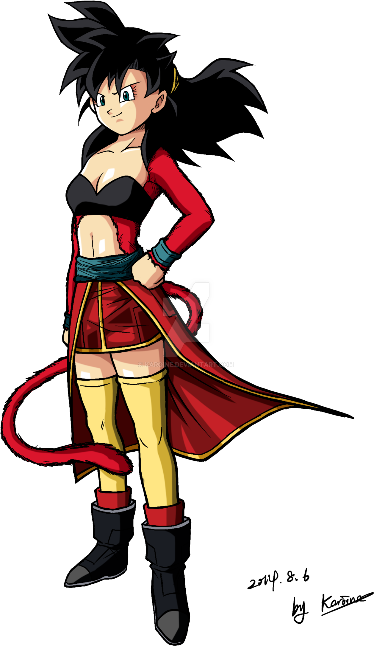 Note Ss4 By Karoine - Note Super Dragon Ball Heroes (1600x2270)
