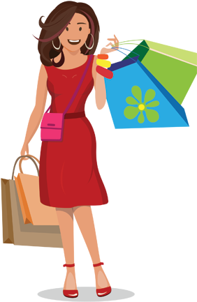 Shweta The Shopaholic - Shopaholic Cartoon (292x450)