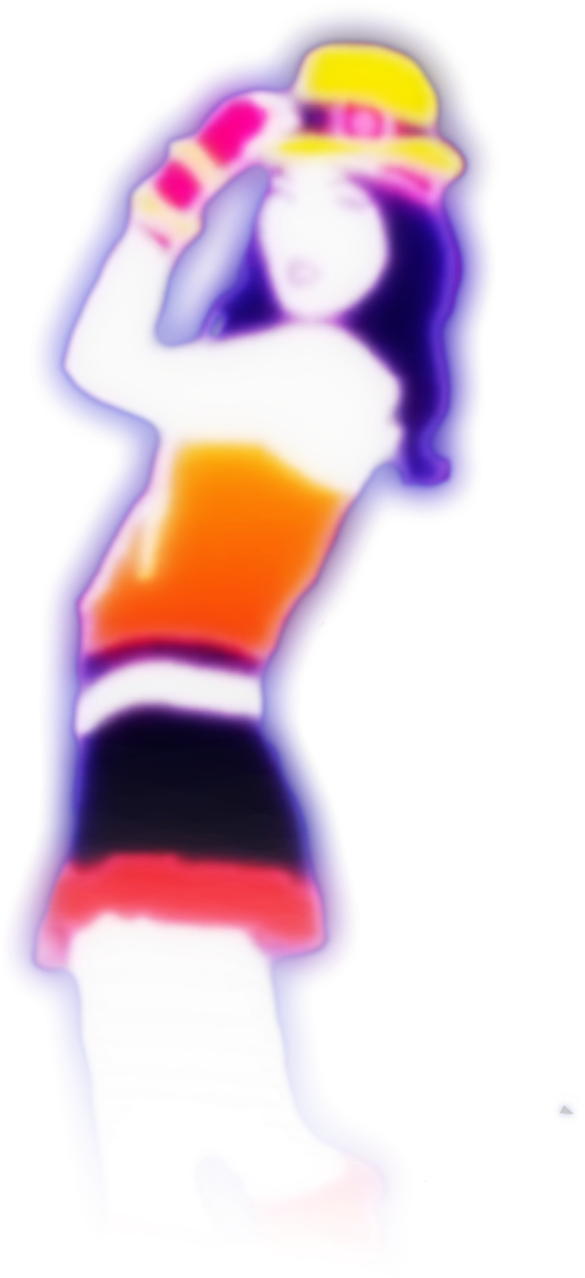 The Dancer Is A Woman With A Yellow Cowboy Hat, Long - Cartoon (2028x2028)