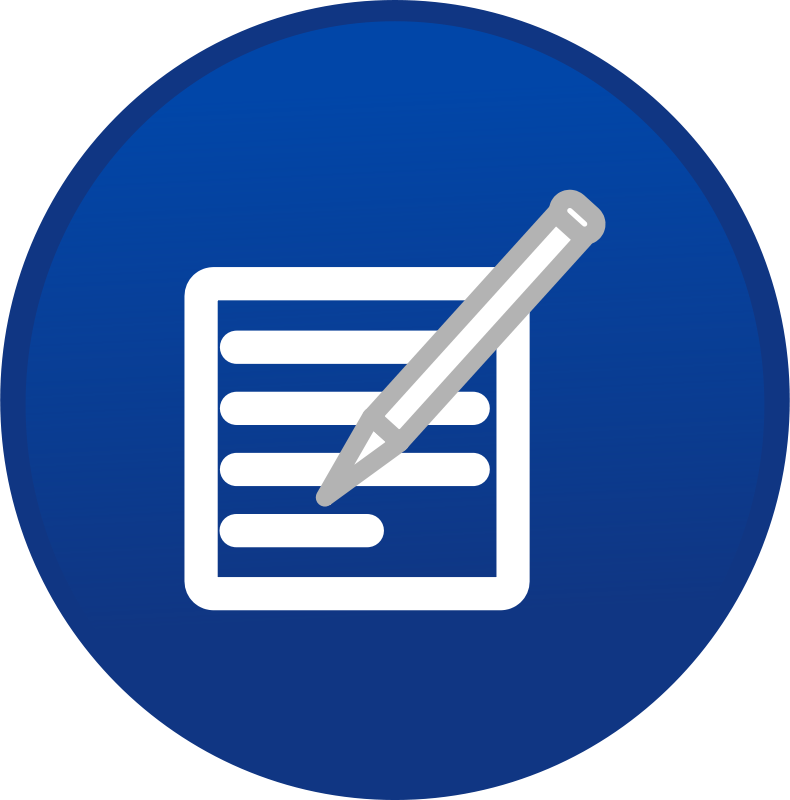 Clip Art Tags - Edit Button Icon Blue (790x800)