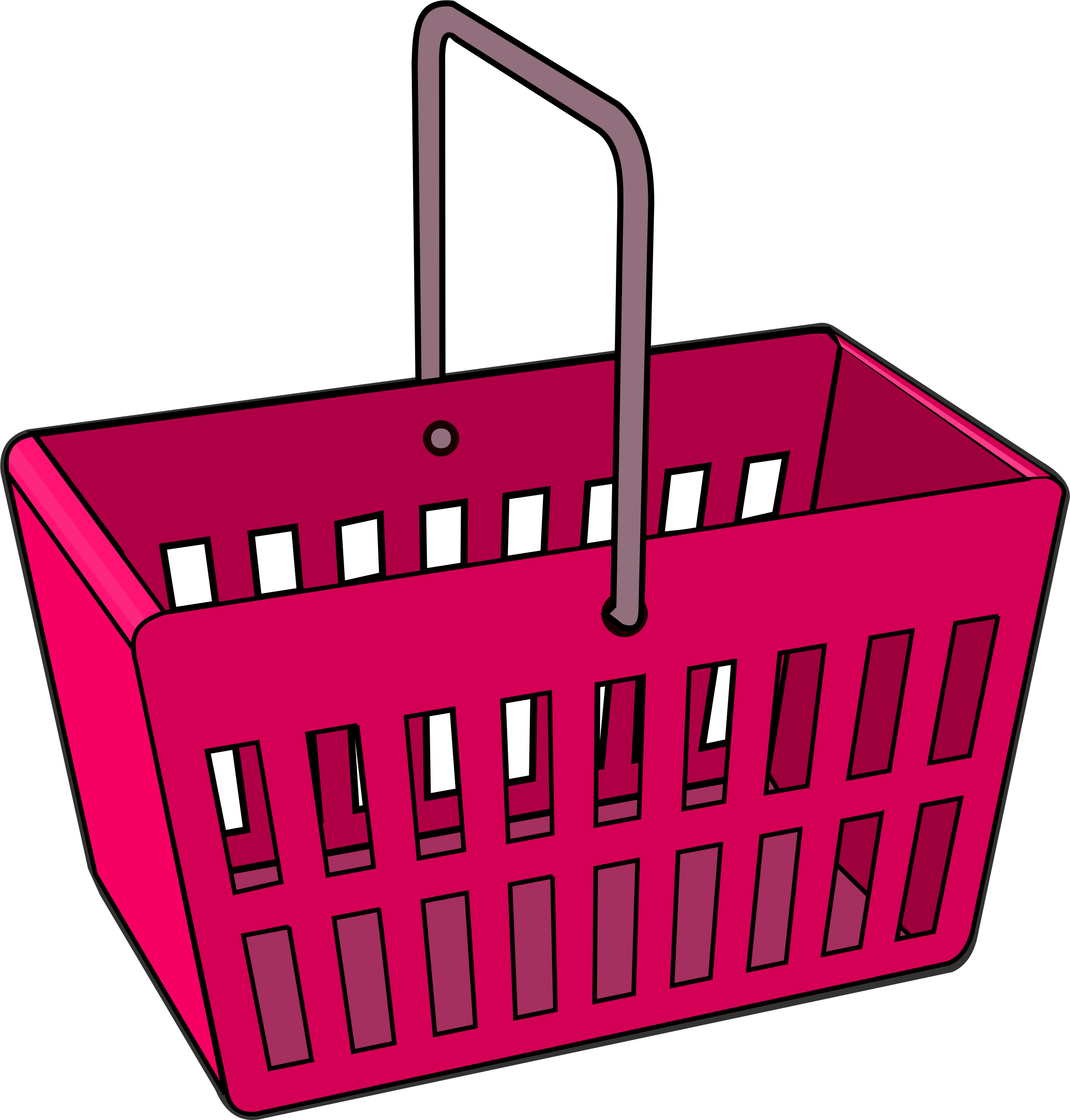 Big Image - Shopping Basket Clipart (2276x2383)