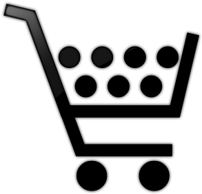 080701 Glossy Black Icon Business Cart 7dots - Shopping Cart Icon (512x512)