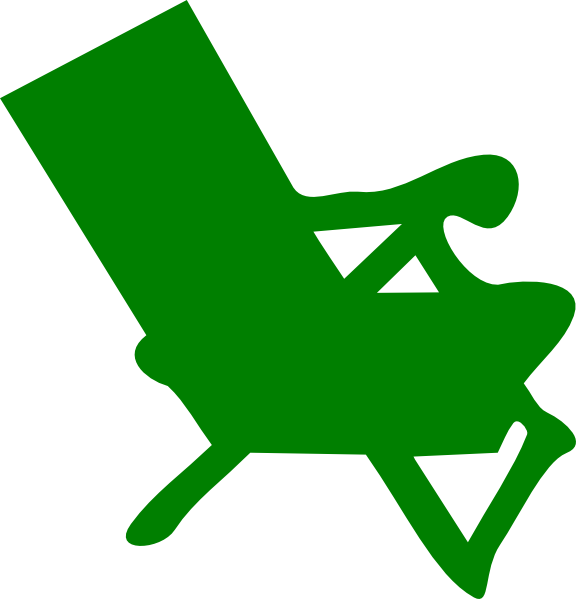 Beach Chair Clip Art (576x599)