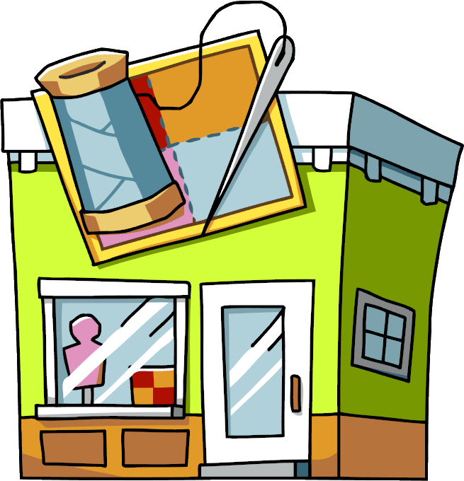 Seamstress Shop - Clip Art (655x680)