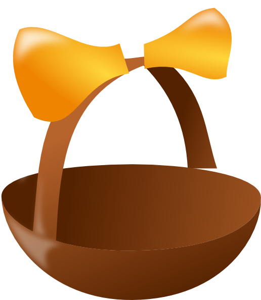 Empty Fruit Basket Clipart (516x594)