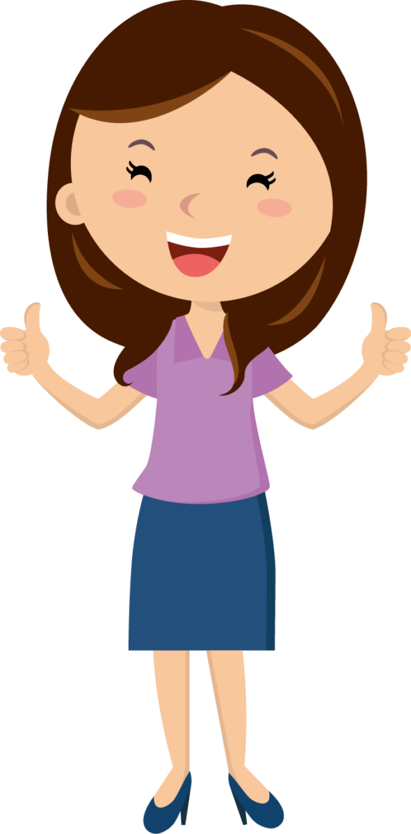 Volunteer With Us - Clip Art Boy And Teacher (591x1200)