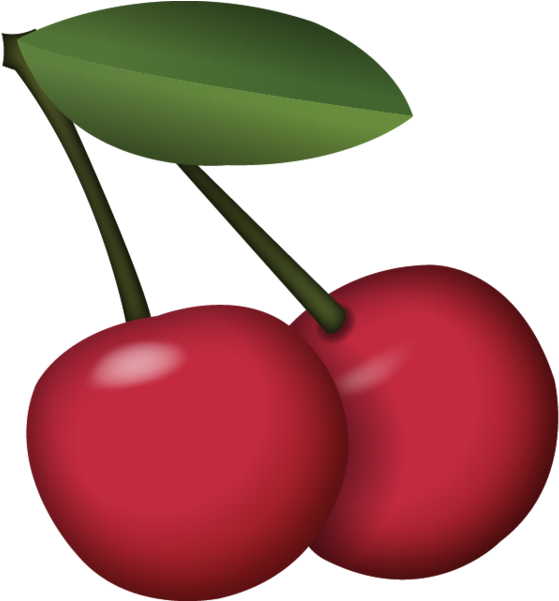 Cherry Clipart Emoji - Cherry Emoji Png (600x600)