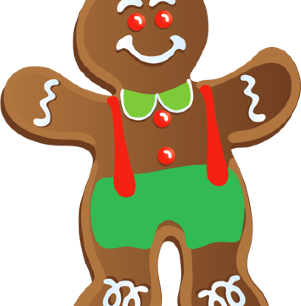 Christmas Cookie Clip Art Unicorn Clipart Hatenylo - Gingerbread Man Clip Art (1024x1024)