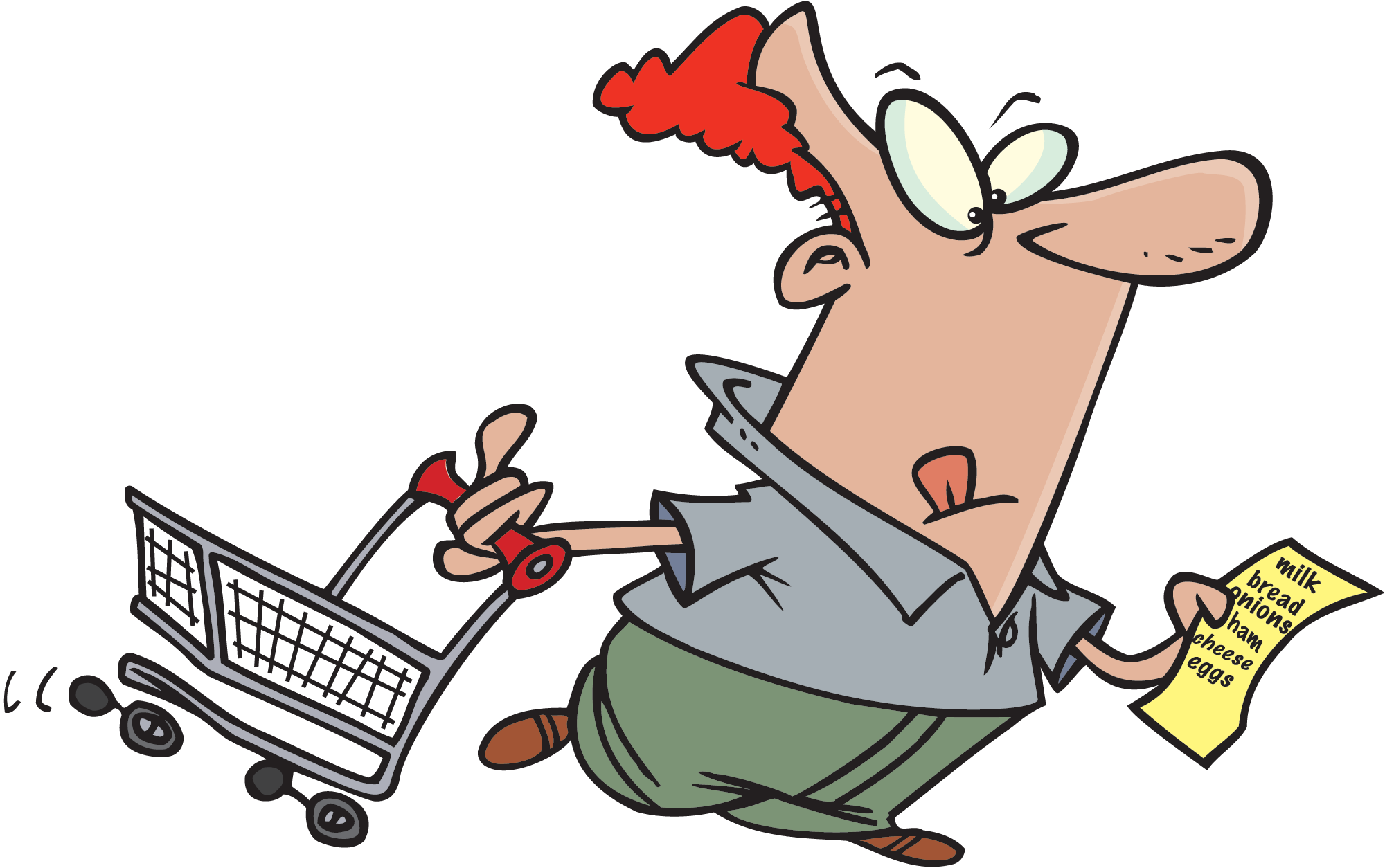 Persuasive Online Shopping 3 - Shopping List Clip Art (2000x1254)