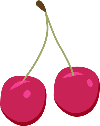 Pictures Of Cherries - Pink Cherries Png (408x528)