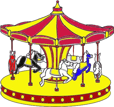 *wildwood Park In Takoma Park, *cabin John Hotel And - Merry Go Round Cartoon (409x389)