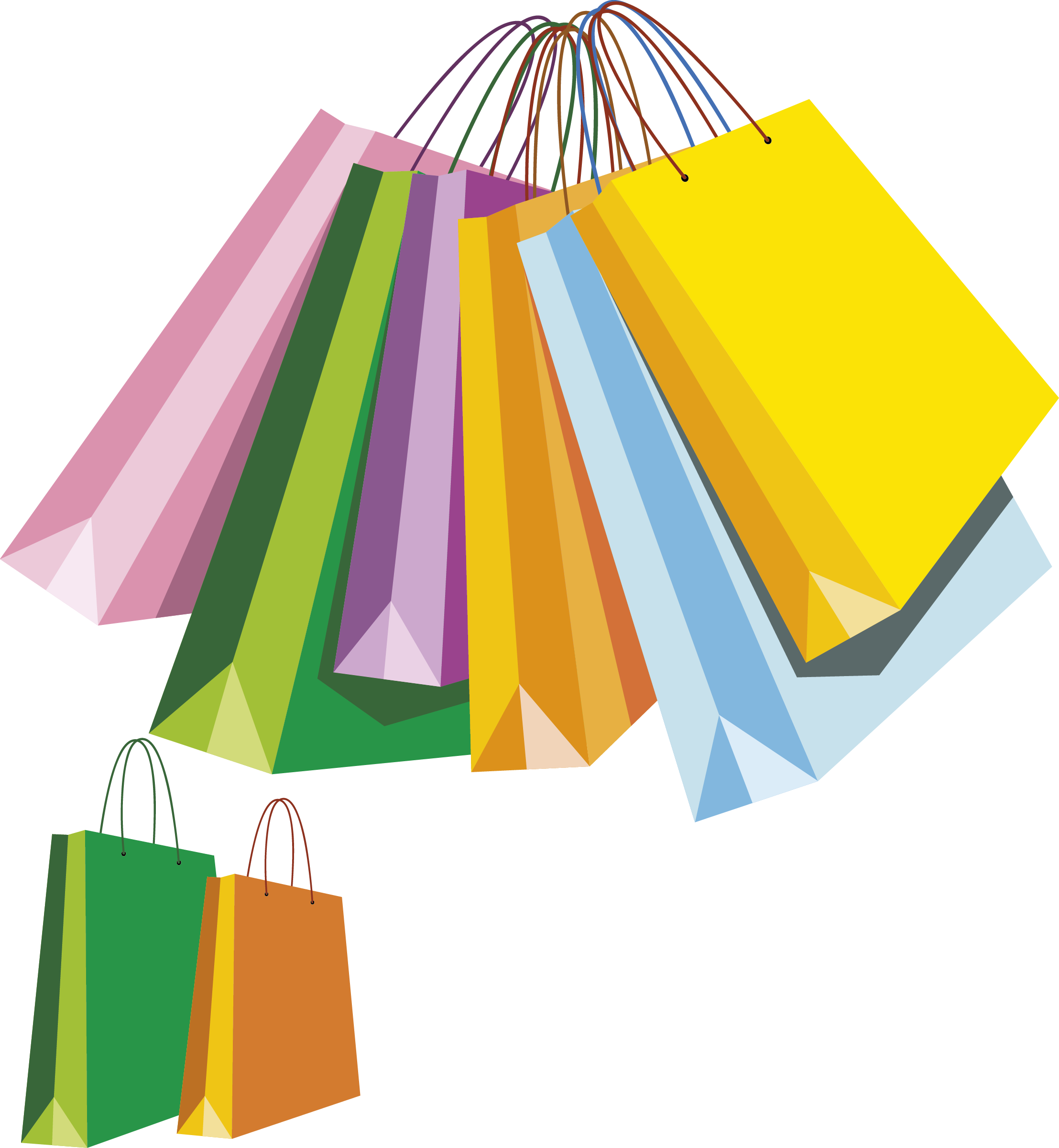 Shopping Bag Clip Art - Shopping Bags Clip Art (2215x2401)