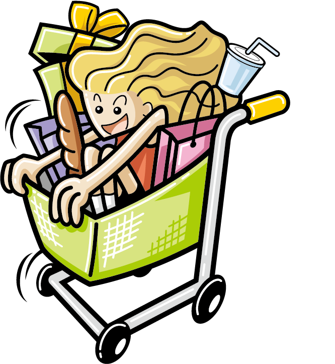 Shopping Cart Shopping Centre Clip Art - Shopping Cart Shopping Centre Clip Art (666x723)