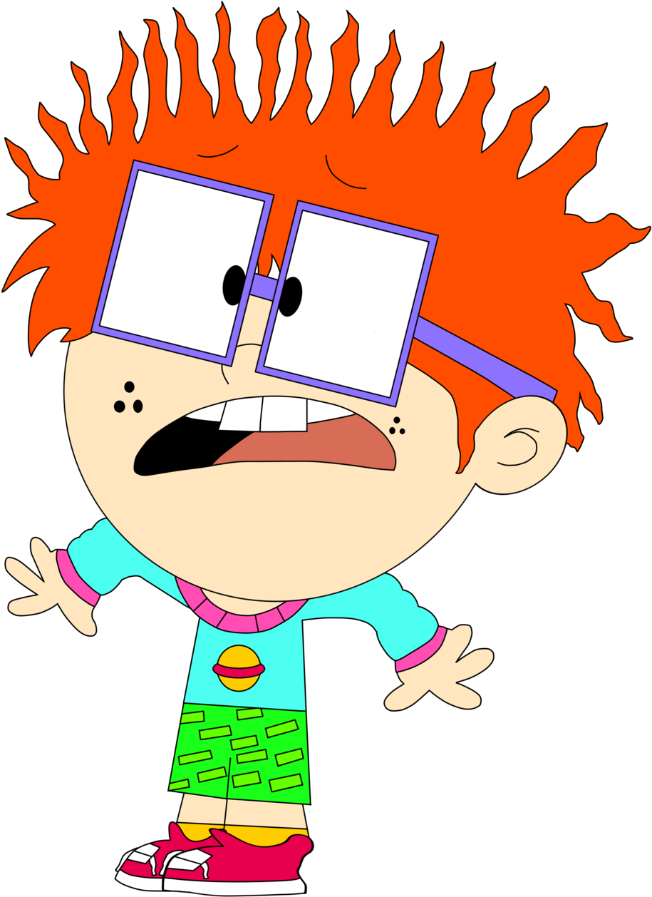 Chuckie Finster In The Loud House Style By Marjulsansil - Rugrats The Loud House (1024x1530)