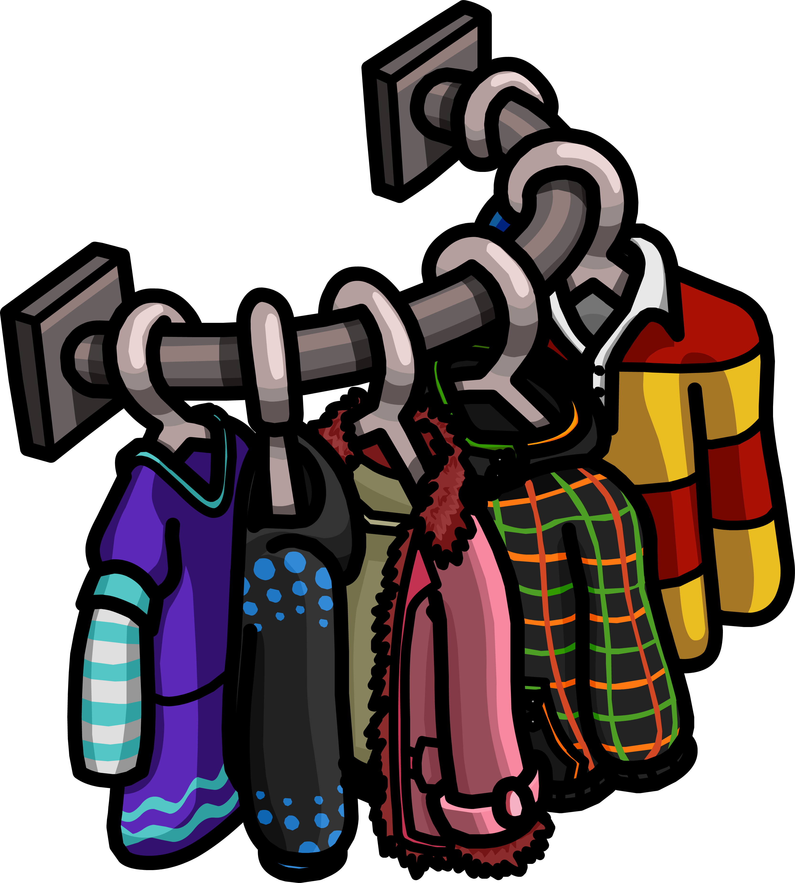 Clothes Shop Shirts Rack 2 - Cloth Cartoon Png (3330x3698)