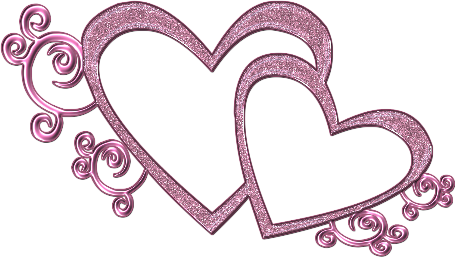 Wedding Clipart Purple - Wedding Hearts Clip Art (1512x1080)