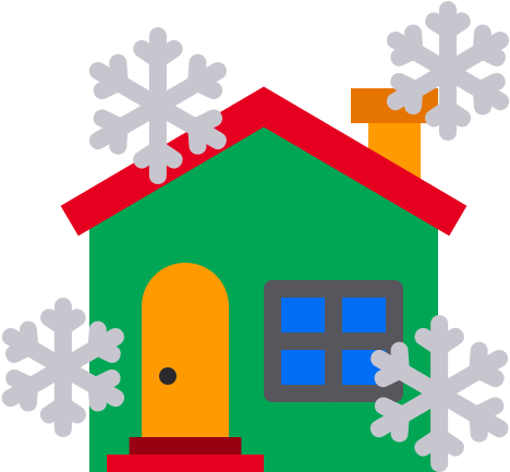 House, Snowfall, Christmas, Xmas, Snow, Snowflame, - Snow (512x512)