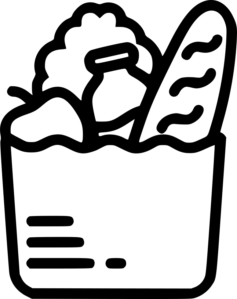 Grocery Bag Comments - Grocery Icon (776x980)