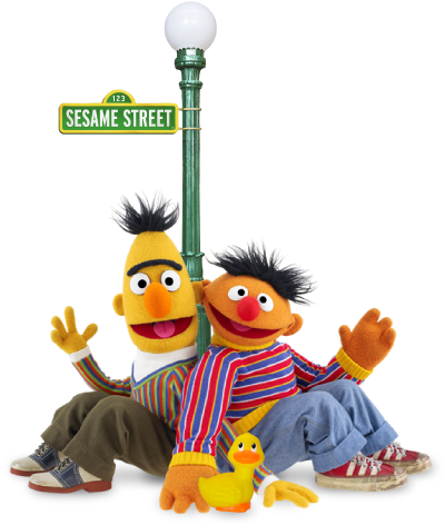 Bert And Ernie - Muppets Bert And Ernie (408x477)