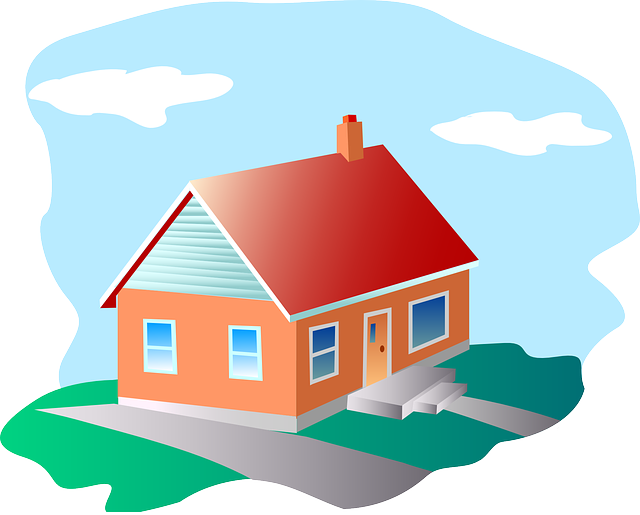 Building, House, City, Home, Clouds, Sky, Grass - House Clipart (640x515)