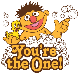Bath Tub Sesame Street Ernie Clip Art Images Gallery - Ernie And Rubber Duckie (400x400)