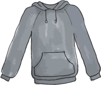 Simple Hoodie Clipart Free To Use Public Domain Clothing - Clipart Hoodie Transparent Background (470x397)