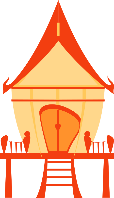 Thai Traditional House - House (463x800)