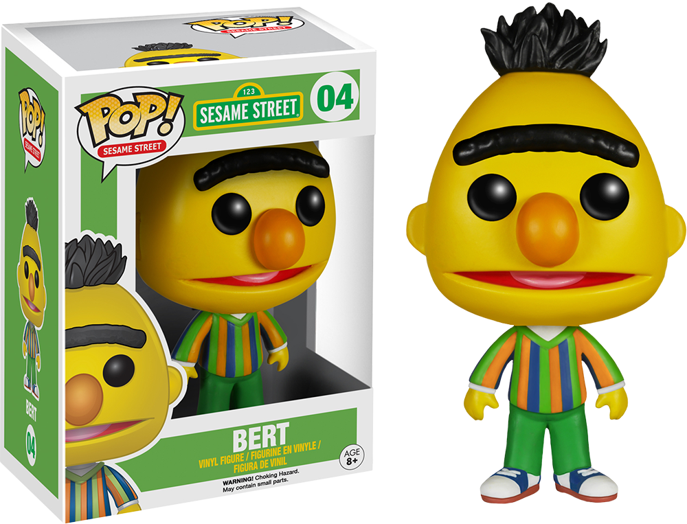 Bert Pop Vinyl Figure - Funko Pop Sesame Street (1000x763)